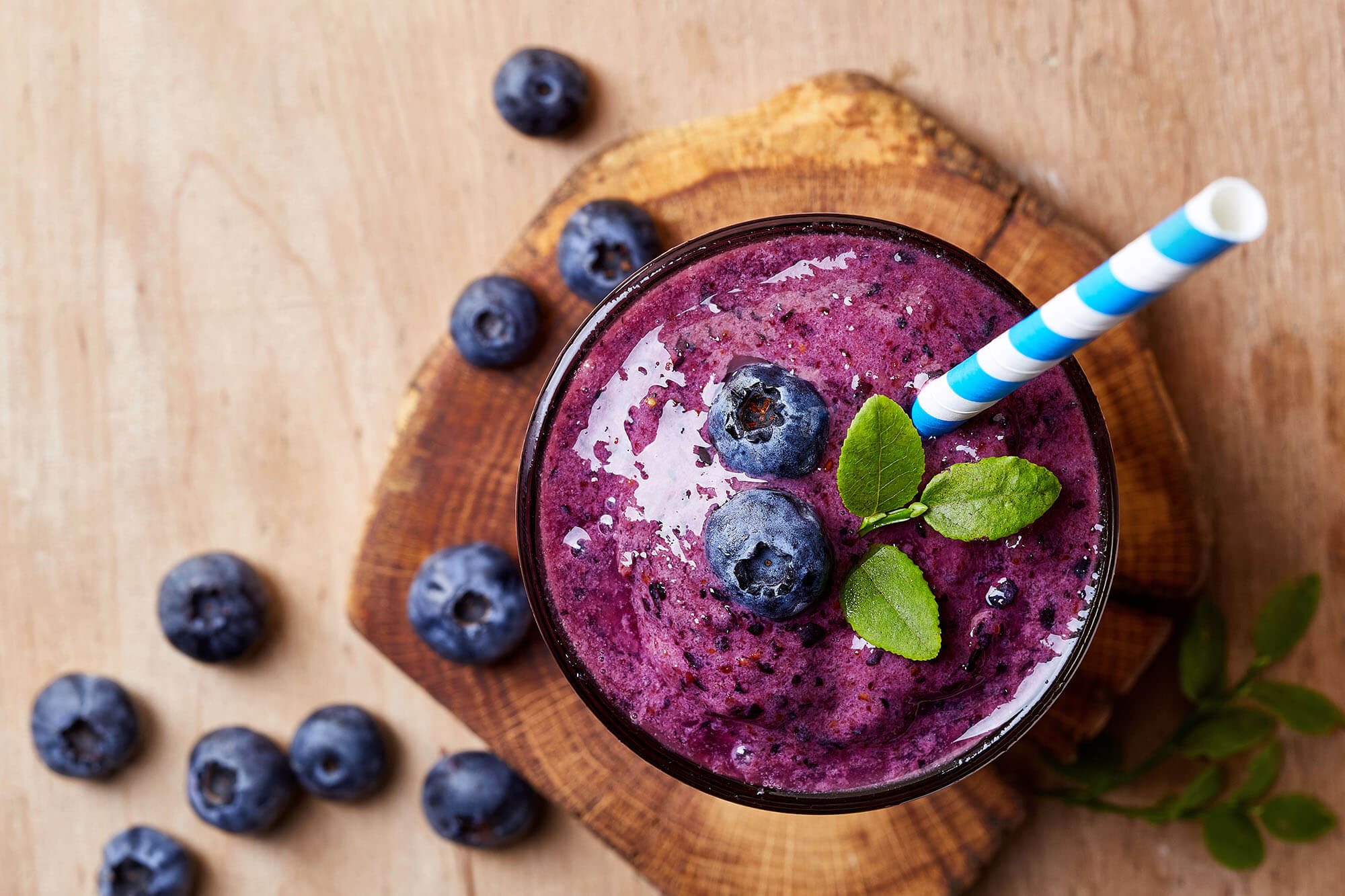 Antioxidant-Rich & Gut-Fortifying Colostrum-Blueberry Milkshake