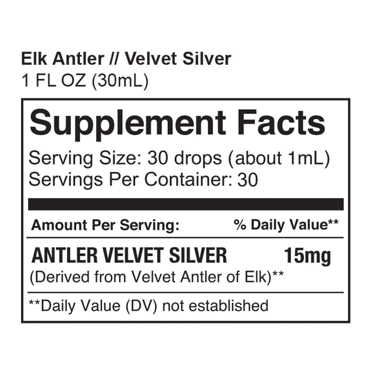 Elk Antler Velvet Silver