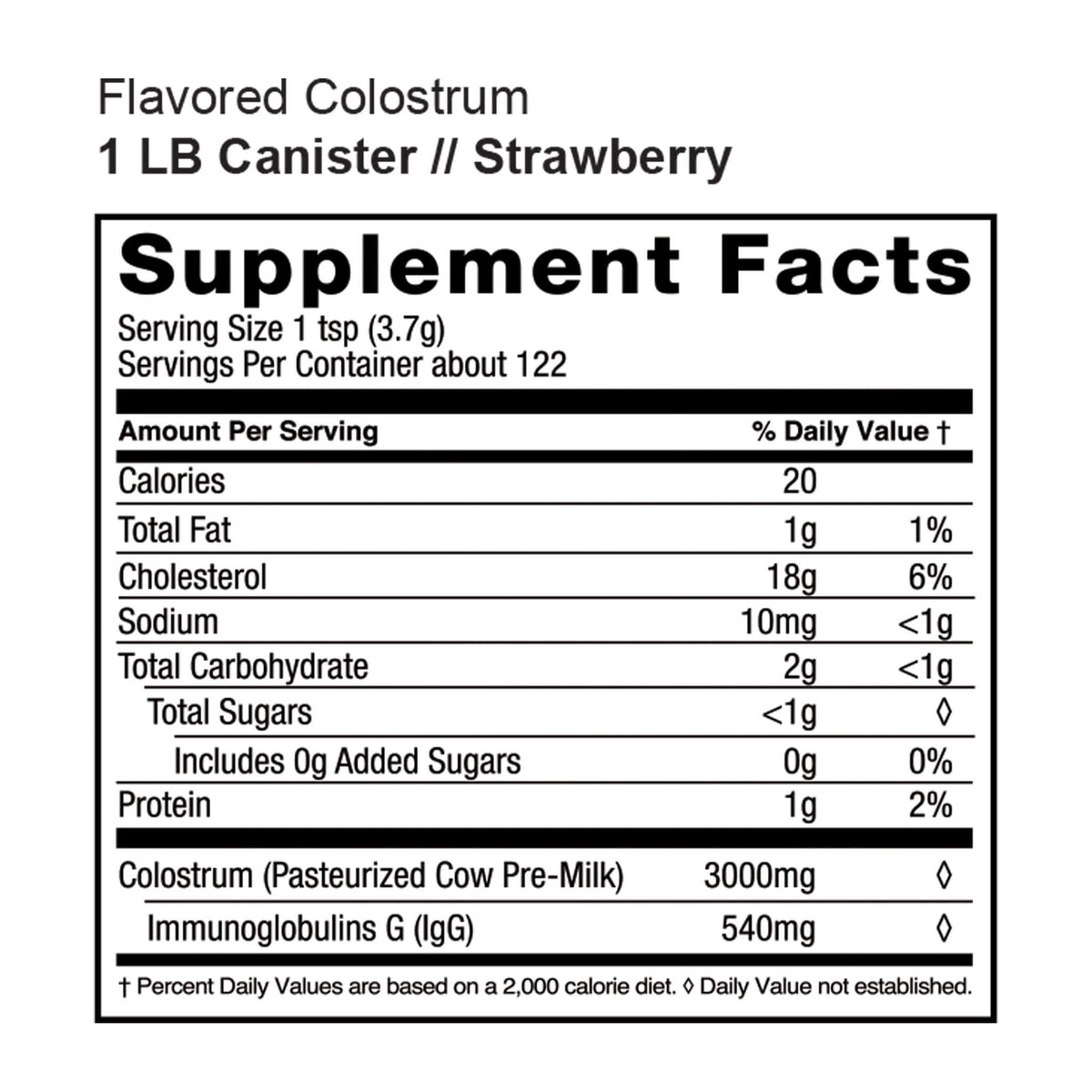 Flavored Colostrum