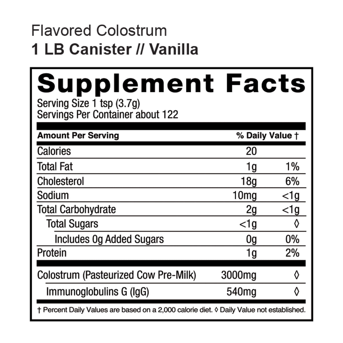 Flavored Colostrum