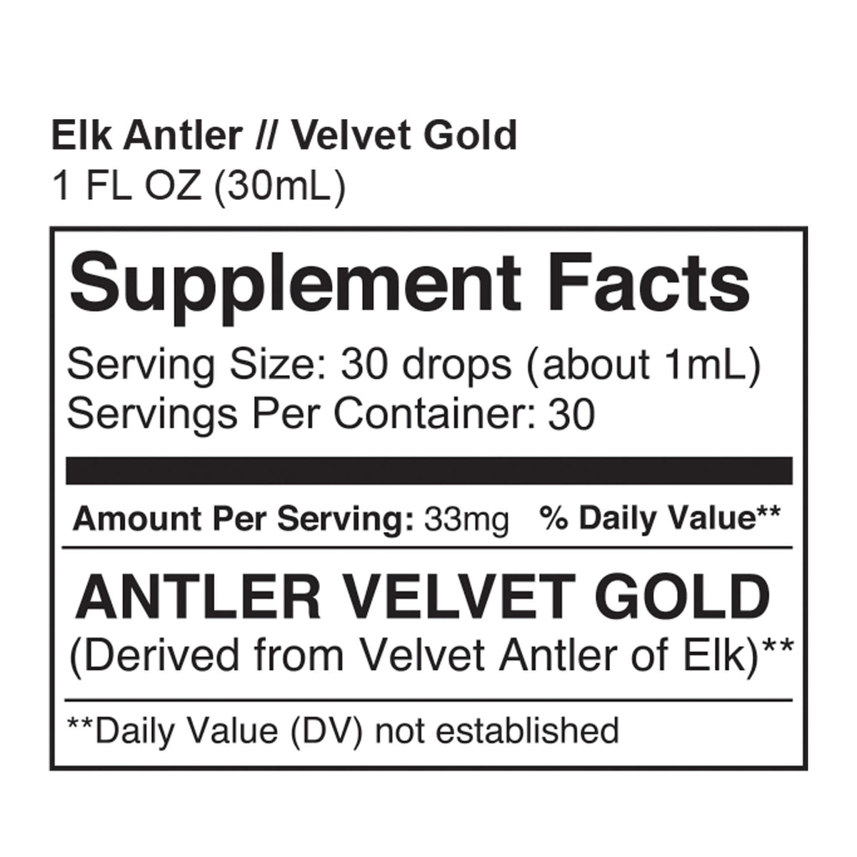 Elk Antler Velvet Gold
