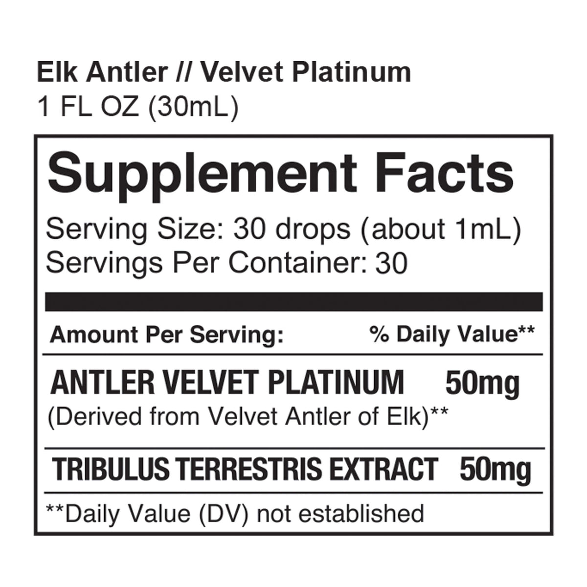 Elk Antler Velvet Platinum